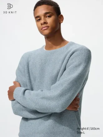 Unisex Washable 3D Knit Sweater