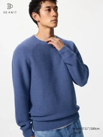 Unisex Washable 3D Knit Sweater