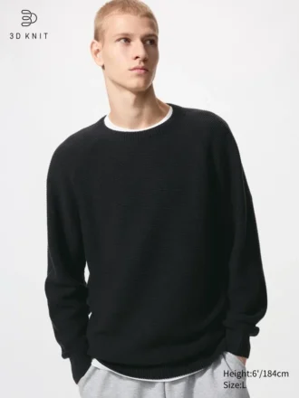 Unisex Washable 3D Knit Sweater
