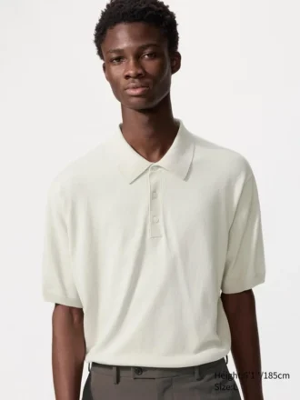 Unisex Washable Knitted Polo Sweater | Short Sleeve