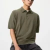 Unisex Washable Knitted Polo Sweater | Short Sleeve
