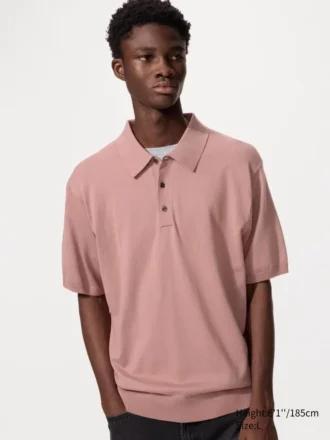 Unisex Washable Knitted Polo Sweater | Short Sleeve