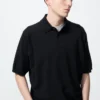 Unisex Washable Knitted Polo Sweater | Short Sleeve