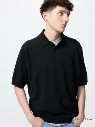 Unisex Washable Knitted Polo Sweater | Short Sleeve