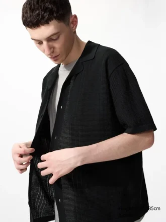 Unisex Washable Knitted Shirt | Short Sleeve