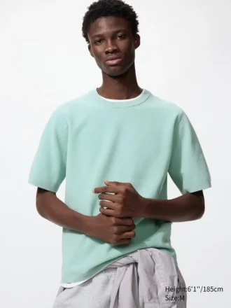 Unisex Washable Milano Ribbed Knitted T-Shirt