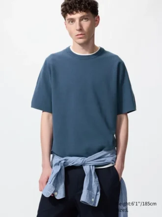 Unisex Washable Milano Ribbed Knitted T-Shirt