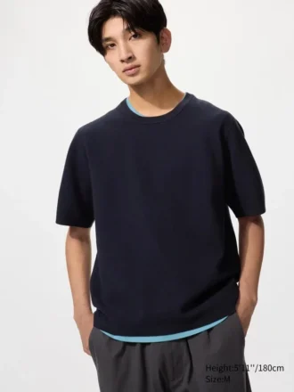 Unisex Washable Milano Ribbed Knitted T-Shirt