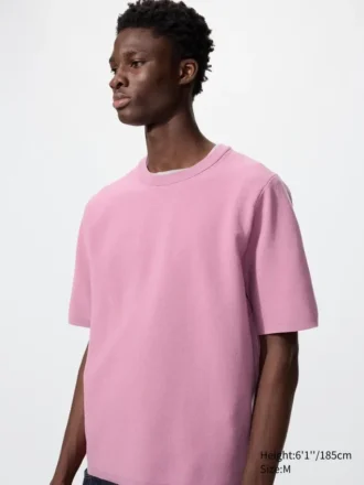 Unisex Washable Milano Ribbed Knitted T-Shirt