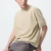 Unisex Washable Milano Ribbed Knitted T-Shirt