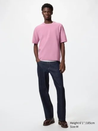 Unisex Washable Milano Ribbed Knitted T-Shirt