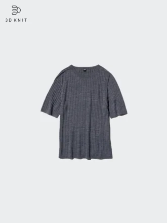 Women’s 3D Knit Merino Sweater | Half Sleeve