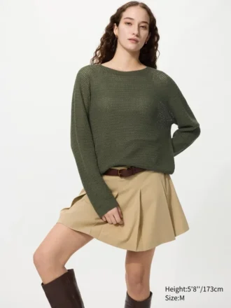 Women’s 3D Knit Mesh Sweater