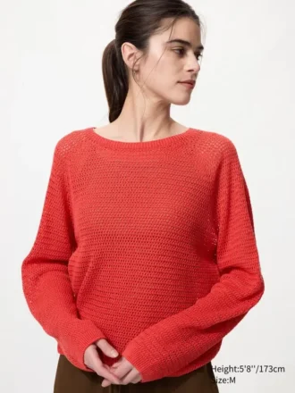 Women’s 3D Knit Mesh Sweater