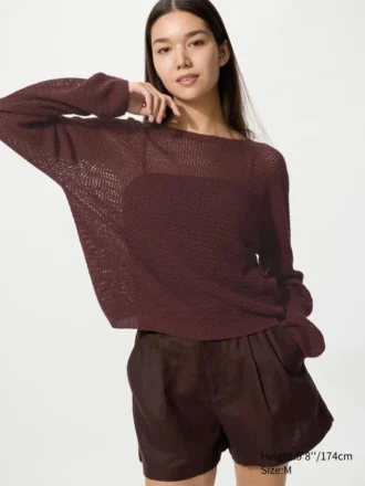 Women’s 3D Knit Mesh Sweater