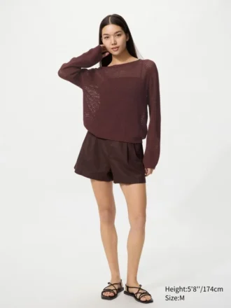 Women’s 3D Knit Mesh Sweater