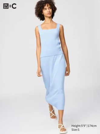 Women’s 3D Knit Ribbed Skirt