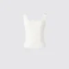 Women’s 3D Knit Ribbed Sleeveless Sweater
