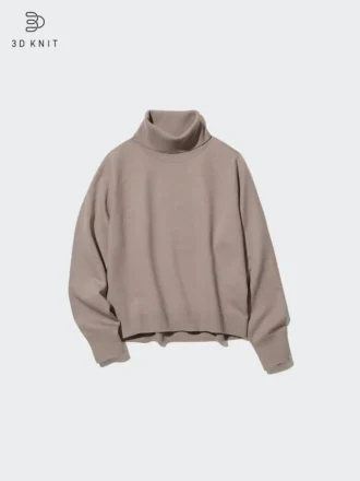 Women’s 3D Knit Souffle Yarn Long-Sleeve Sweater