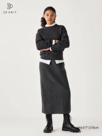Women’s 3D Knit Souffle Yarn Skirt