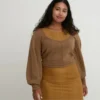 Women’s 3D Knit Volume Long Sleeve Sweater