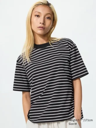 Women’s Airism Cotton T-Shirt | Striped