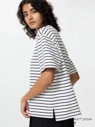 Women’s Airism Cotton T-Shirt | Striped