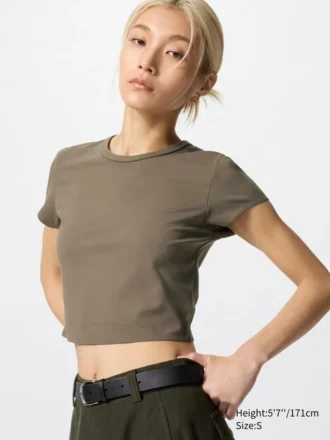 Women’s Airism Soft Cropped T-Shirt