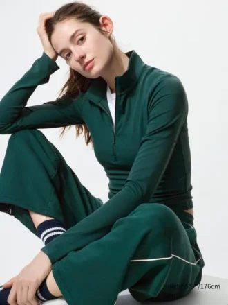 Women’s Airism Soft Half-Zip T-Shirt