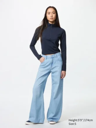 Women’s Airism Soft Half-Zip T-Shirt