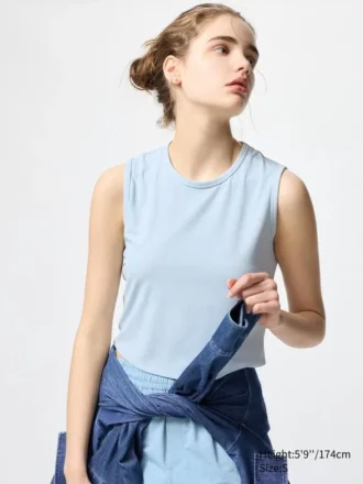 Women’s Airism Soft Ribbed T-Shirt | Sleeveless