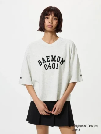 Women’s Babymonster Ut Cropped Graphic T-Shirt | V-Neck