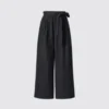 Women’s Belted Ankle Wide Pants
