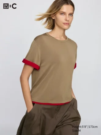 Women’s Boxy Knitted T-Shirt