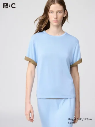 Women’s Boxy Knitted T-Shirt