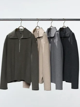 Women’s Brushed Jersey Half-Zip Pullover Shirt