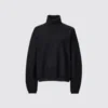 Women’s Brushed Jersey Turtleneck Long-Sleeve T-Shirt