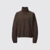Women’s Brushed Jersey Turtleneck Long-Sleeve T-Shirt