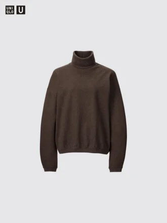 Women’s Brushed Jersey Turtleneck Long-Sleeve T-Shirt