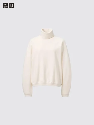 Women’s Brushed Jersey Turtleneck Long-Sleeve T-Shirt