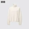 Women’s Brushed Jersey Turtleneck Long-Sleeve T-Shirt