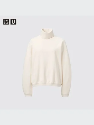 Women’s Brushed Jersey Turtleneck Long-Sleeve T-Shirt