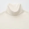 Women’s Brushed Jersey Turtleneck Long-Sleeve T-Shirt