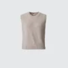 Women’s Cashmere Short Sweater | Sleeveless