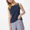 Women’s Cotton Easy Shorts | Stripe