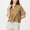 Women’s Cotton Easy Shorts | Stripe