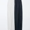 Women’s Cotton Lyocell Pleated Wide Pants