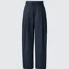 Women’s Cotton Lyocell Pleated Wide Pants