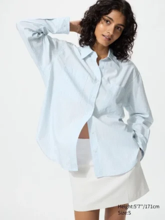 Women’s Cotton Oversized Shirt | Striped