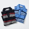 Women’s Cotton Pointelle Skipper Polo Sweater | Striped Women’s Cotton Pointelle Skipper Polo Sweater | Striped